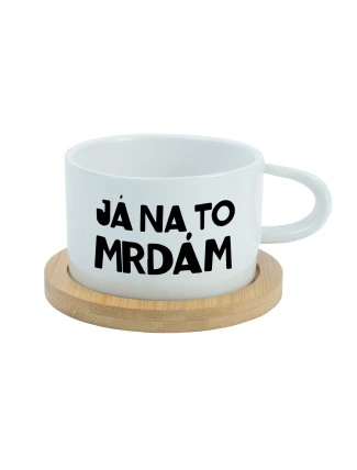 JÁ NA TO MRDÁM - bílý hrníček makronka 200 ml