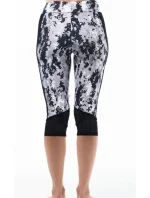 Dámské krátké černobílé sportovní legíny A6103 - Litex