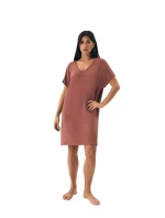 Dámská noční košilka 43041 Noves brown - HENDERSON