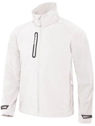 B&C X-Lite Softshell /men Pánská 3-vrstvá softshellová bunda 01.0951 white