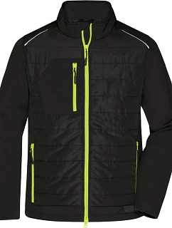 Daiber JN 1820 Pánská hybridní bunda 02.1820 black/neon yellow