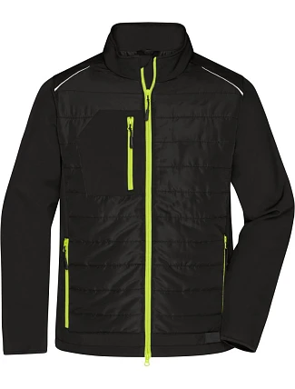 Daiber JN 1820 Pánská hybridní bunda 02.1820 black/neon yellow Daiber JN 1820 Pánská hybridní bunda 02.1820 black/neon yellow