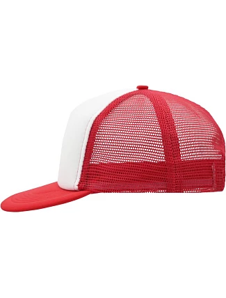 Daiber MB 6207 5 panelová síťovaná kšiltovka 03.6207 white/red