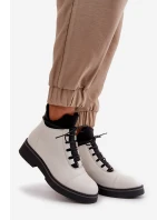 Nízké dámské boty z ekologické kůže béžové Erisabelle