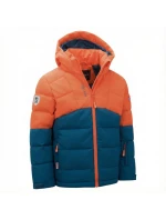 Trollkids Dětská zimní bunda Gryllefjord nepromokavá oranžová/modrá (365-428)