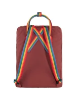 Batoh Fjallraven Kanken Rainbow - ox red/duhový vzor