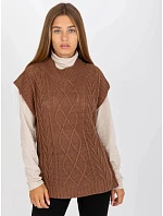 Dámská vesta D90027W90785B2 hnědá - FPrice