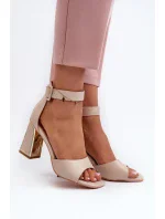 Sandály na podpatku model 197089 Step in style Sandály na podpatku model 197089 Step in style