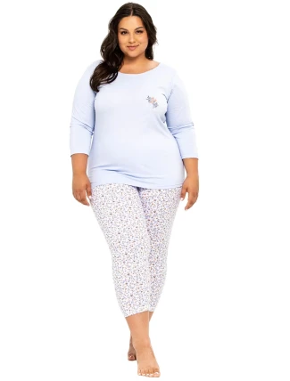 Dámské pyžamo 3256 Ariella blue - TARO Dámské pyžamo 3256 Ariella blue - TARO