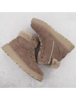 Boty Rieker s umělou kožešinou 70402-24 W RKR753