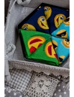 Duhové Ponožky Emotikony Brainy Smiley Lover 3 Páry Duhové Ponožky Emotikony Brainy Smiley Lover 3 Páry