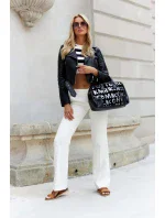 Dámská kabelka CP204450 Šedá s potiskem - PETERSON