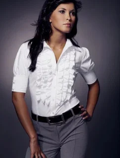 Dámská košile s krátkým rukávem K02R42B - Nife