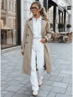 FashionStreet dámský dvouřadový béžový trenčkot TY5352