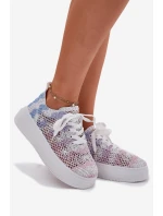 Dámské Tenisky Na Platformě S Háčkovaným Svrškem Mmultikolor Mirietto