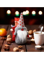 Dekorativní marshmallow s dárkovým sáčkem 20CM šedé dětské