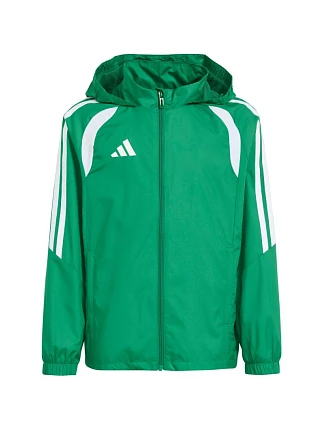 Dětská bunda adidas Tiro 26 League Windbreaker, zelená, KT2427 Dětská bunda adidas Tiro 26 League Windbreaker, zelená, KT2427