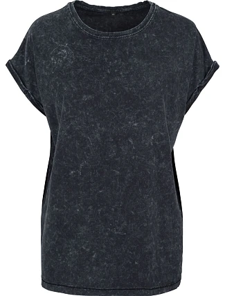 Build your Brand BY 053 Dámské tričko "Acid Wash" 56.0053 black Build your Brand BY 053 Dámské tričko "Acid Wash" 56.0053 black