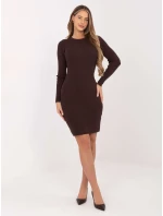 Šaty D93050Z30372A2EN tmavě hnědé Šaty D93050Z30372A2EN tmavě hnědé