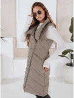 Dámská prošívaná vesta SERKIS zelená FashionStreet TY3279