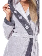 Dlouhý dámský župan L&L 9145 Hft M-2XL