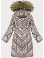 Dámská prošívaná bunda ve velbloudí barvě (H-97-2) Dámská prošívaná bunda ve velbloudí barvě (H-97-2)