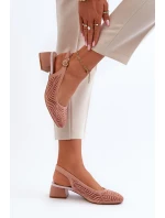 Lodičky Na Podpatku Růžové Gemifa