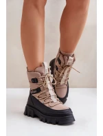 Dámské Sněhule Na Zip Lee Cooper LCJ-24-47-3143 Béžové