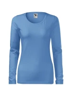 Slim triko dámské nebesky modrá