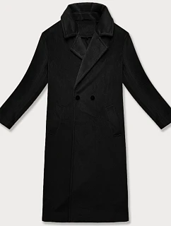 Dámský přechodný kabát oversize J Style černý (11Z8161)