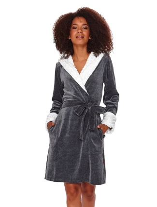 Dámský župan 7059 dark grey Dámský župan 7059 dark grey