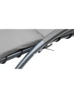 BERGAMO SEDÁTKO K BAZÉNU S PARAZÉNEM 200x125x180CM ŠEDÉ