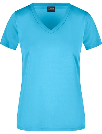 Daiber JN 735 Dámské sportovní tričko s výstřihem do V 02.0735 turquoise Daiber JN 735 Dámské sportovní tričko s výstřihem do V 02.0735 turquoise