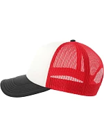 Atlantis Headwear Rapper-S 5 panelová Trucker kšiltovka 33.0262 white/red/black Atlantis Headwear Rapper-S 5 panelová Trucker kšiltovka 33.0262 white/red/black