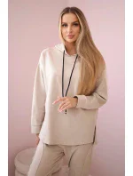 Souprava Punto Milano Winter Hoodie + kalhot béžový Souprava Punto Milano Winter Hoodie + kalhot béžový