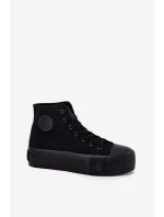 Dámské Tenisky Na Platformě Big Star RR274742 Černé