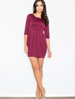 Šaty Melania M122 bordó - Figl