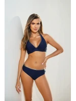 Dámské dvoudílné plavky Elena 50/G 011 Tmavě modrá s béžovou - Etna