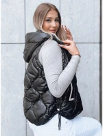 Dámská prošívaná vesta OLIVE BRANCH černá FashionStreet TY3816