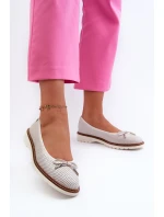 Dámské Letní Baletky Z Pravé Kůže Maciejka P6509-11 Bílé