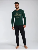 Pyžamo Imress 40952-79X Tmavě zelená a černá - Henderson
