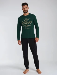 Pyžamo Imress 40952-79X Tmavě zelená a černá - Henderson