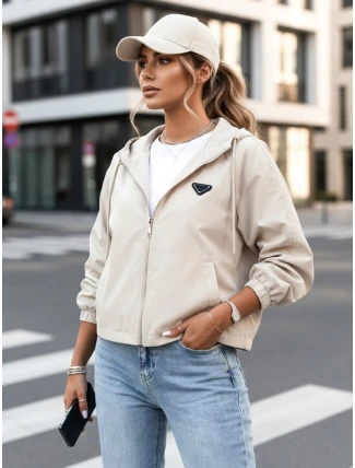 Dámská oversize bunda CATRAL light beige FashionStreet TY4191