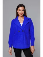 Krátký přehoz přes oblečení typu alpaka v chrpové barvě (CJ65) Krátký přehoz přes oblečení typu alpaka v chrpové barvě (CJ65)