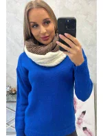 KN14 Dámský dvoubarevný čepec mocca+ecru KN14 Dámský dvoubarevný čepec mocca+ecru