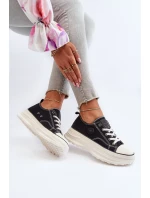 Dámské tenisky na masivní podrážce Big Star NN274125 Černé