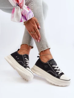 Dámské tenisky na masivní podrážce Big Star NN274125 Černé