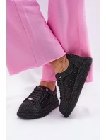 Zdobené tenisky na platformě GOE NN2N4021 černé