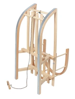 ZELENOMODRÉ DŘEVĚNÉ SÁŇKY, OPĚRADLO, SEDÁK, ŠŇŮRA, DO 100 KG, GB159