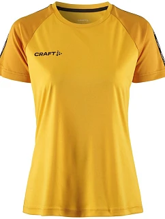 Craft Teamwear Squad Go Contrast Jersey W Dámské kontrastní sportovní tričko 82.2726 sweden yellow/golden